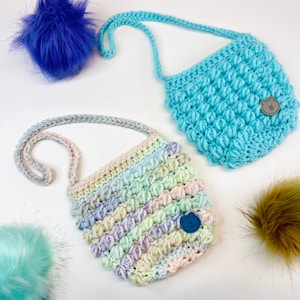 Poppin Bubbles Crochet Bag Pattern in Two Sizes