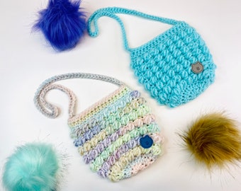 Poppin Bubbles Crochet Bag Pattern in Two Sizes