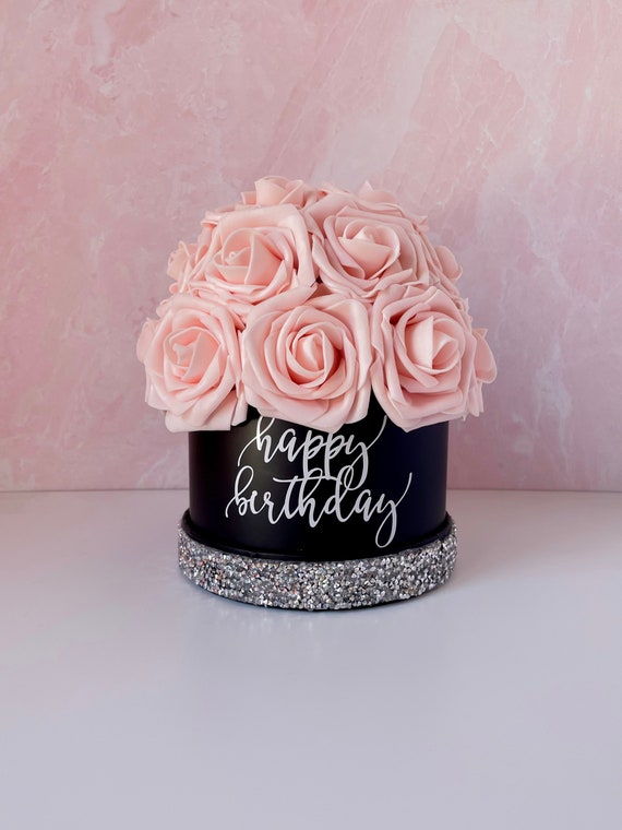 Happy Birthday Rose Box - Etsy