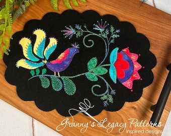 Ooh La La Kit by Granny's Legacy Wool Applique Embroidery