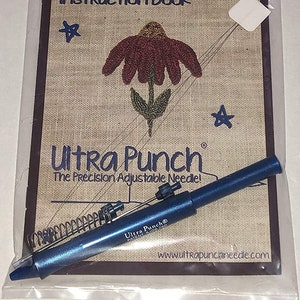 Punchneedle Embroidery Ultra Punch 3 Needle Set   - The Precision Adjustable Needle