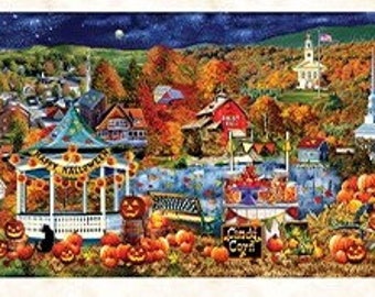 Fall "Night Time" Seasonal Panel by Benartex