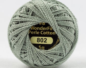 Wonderfil Eleganza "Seagull" Color 802, Size 8 weight, 42 yards, 5g, EL5G-802 Sue Spargo Color Palette Embroidery Thread