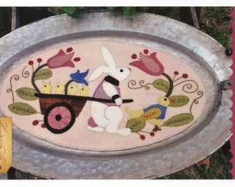 Wool Applique Spring Fling Kit or Pattern Only by Dawn Shuck for Sew Cherished Primitive