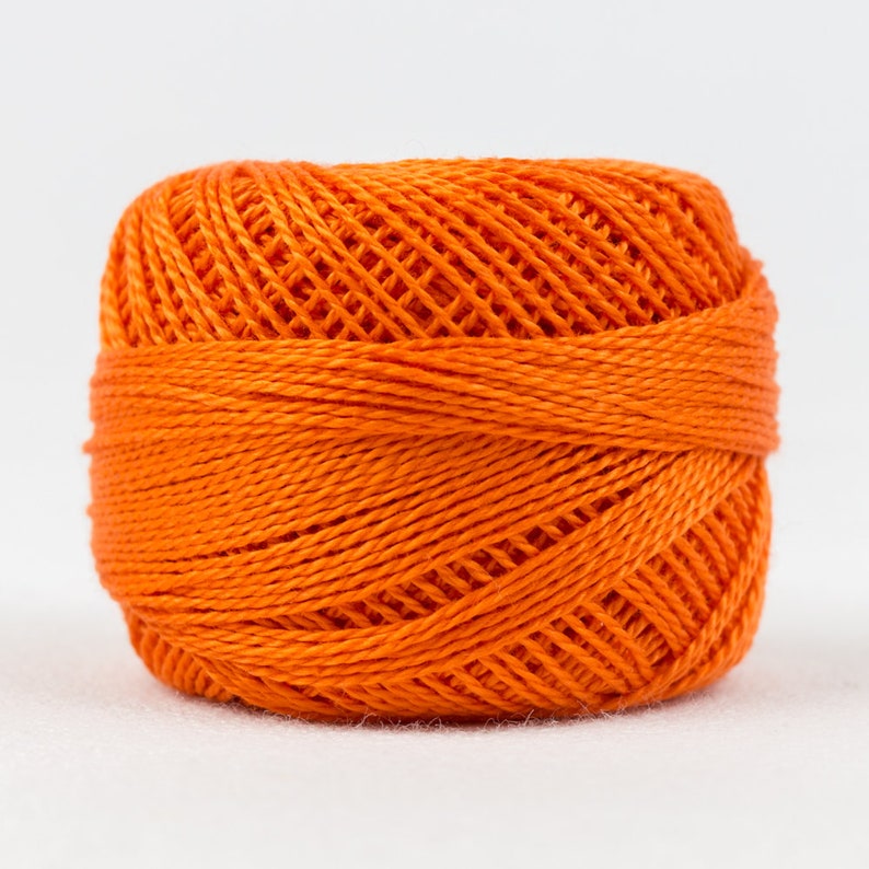 Wonderfil Eleganza Wild Fire Color 224 5g 42 yards Size 8 weight EL5G-224 Sue Spargo Color Palette Embroidery Thread