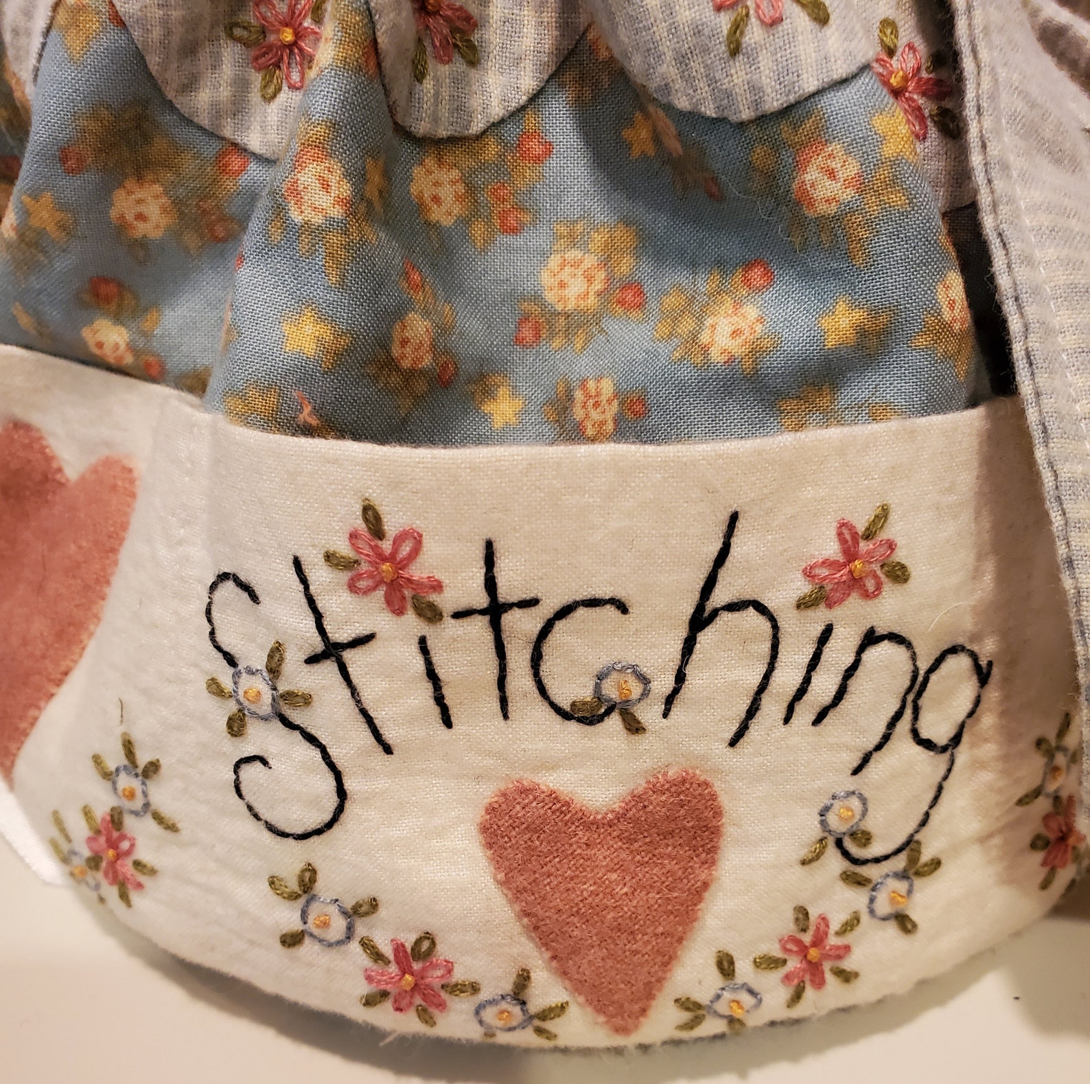 Stitching Bag Hand Made Finished Item Applique/Embroidery Etsy