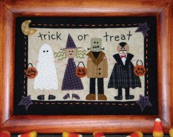 Little Stitches Halloween Stitchery (Hand Embroidery/Stitchery) Pattern by Bareroots