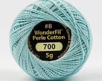 Wonderfil Eleganza "Winter's Breath" Color 700, Size 8 weight, 42 yards, 5g, EL5G-700 Sue Spargo Color Palette Embroidery Thread