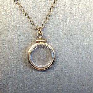 empty 12.5 mm Handmade 14k gold filled shaker locket, FREE SCREWDRIVER INCLUDED , waiting for your small treasures