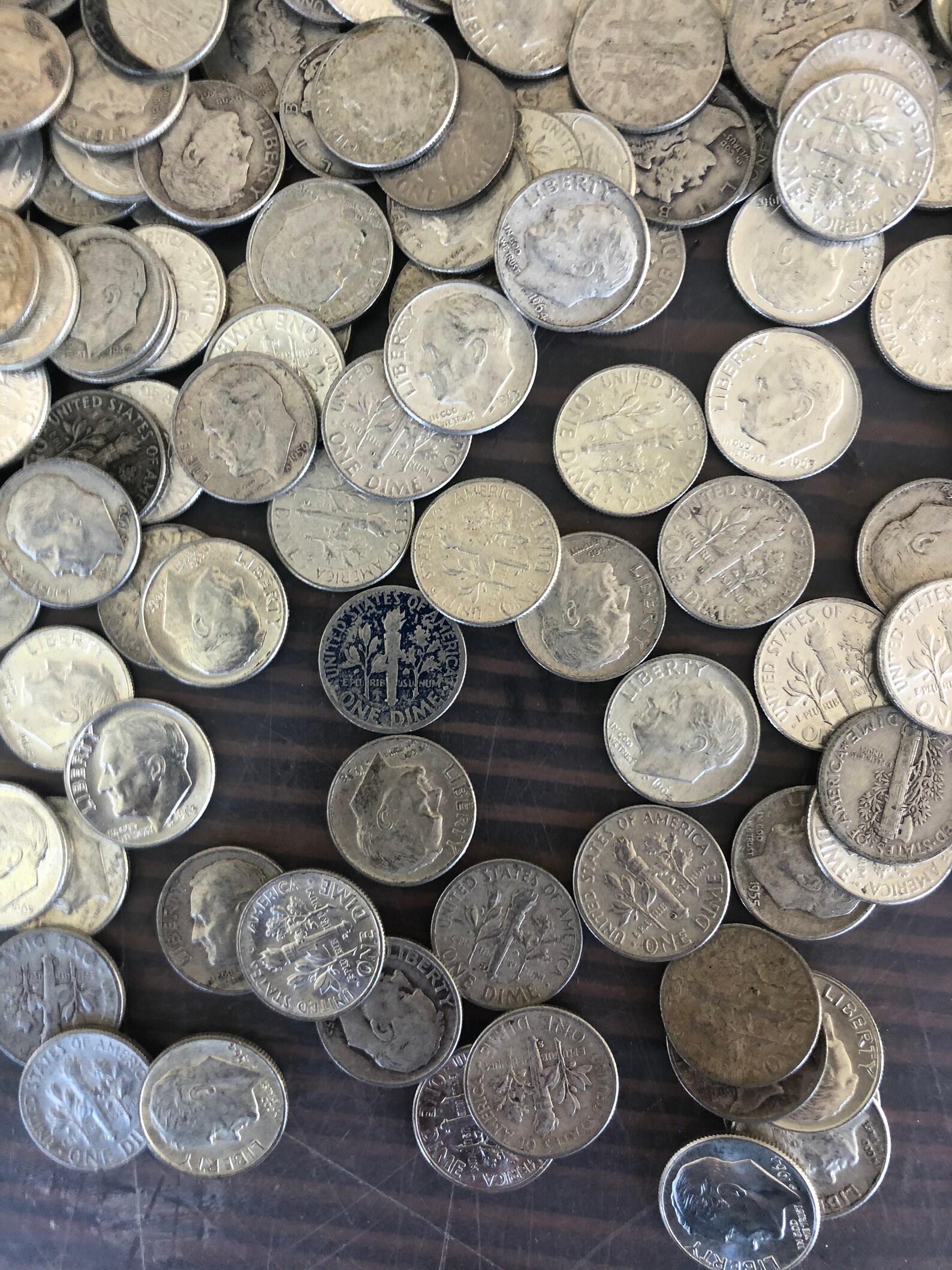 Roll of 90 silver Roosevelt dimes 5.00 Face Value 50