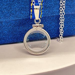Empty, 12.5 mm handmade sterling silver shaker locket, free screwdriver,waiting for your small treasures, custom option available.