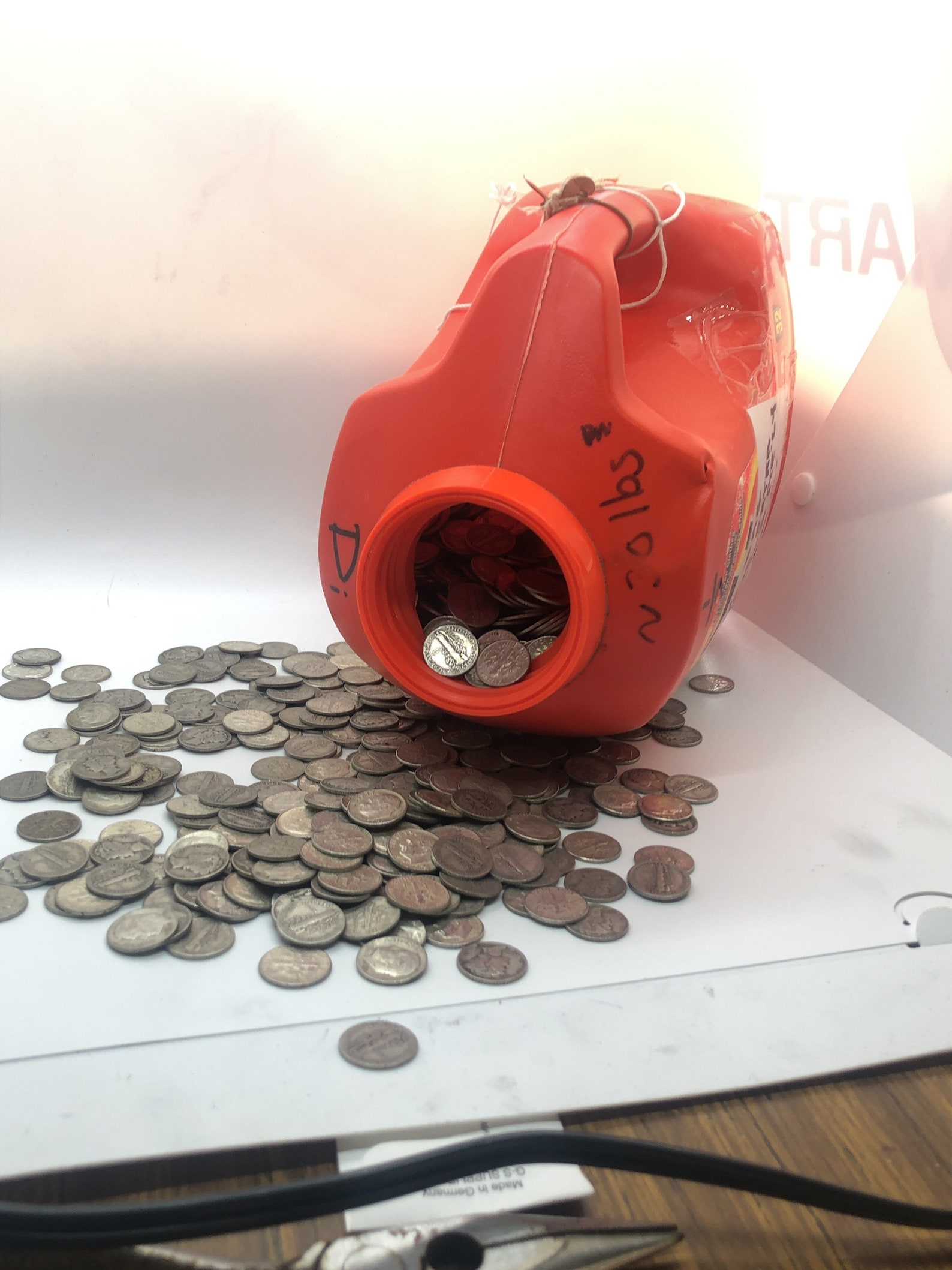 Roll of 90 silver mixed Mercury & Roosevelt dimes 5.00