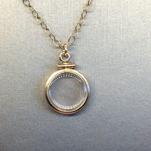 Leer 12,5 mm handgemachte 14k gold gefüllte Shaker Medaillon, gratis Schraubendreher enthalten, wartet auf Ihre kleinen Schätze