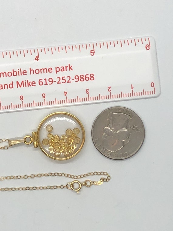 Vintage Citrine Shaker Locket 12k gold filled wit… - image 10