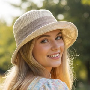 Women Cloche Hat Short Brim Bucket Hat Summer Ladies Sun Hats Feminine 1920s Hats for Women, Gift For Her