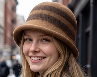 Colorful Winter Hat Bucket Hat for Women Cloche Hats for Fall and Winter Foldable, Holiday Gifts Women