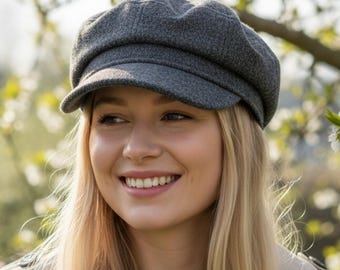Womens Baker Boy Cap, Newsboy Newsie Paperboy Fiddler Cabbie  display picture 1