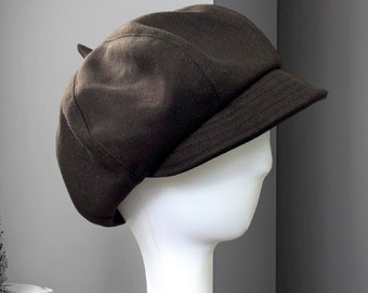 Handmade High Quality Cotton Newsboy Hat for Men/Women, Vintage Slouchy Cap, Oversized Stylish Gift