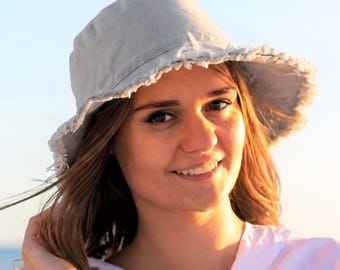 Summer Hats Woman Wide Brim Sun Hat Womens, White Bucket Hat Women, Floppy Sun Hat Sunhats Woman Beach Hat 100% Cotton & Foldable Sun Hat