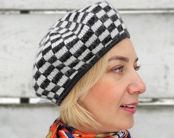 Berets for Women, French Beret, Wool Barret Hat, 1940s Fashion, Warm Slouchy Hat, Women's Gift, Wool Beret Women, Gift For Her, Fall Fashion