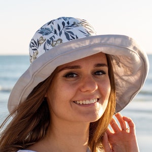 Women Wide Brim Hat, Sunhats Women Cotton Summer Hat, Sun Hat Womens, Floppy Hat Foldable Reversible Bucket Hat, Oversized Hat