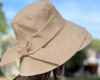 Ladies UV Protection Sunhat, Packable Sun Hat for Women, Wide Brim Summer Garden Shade Bucket Hat
