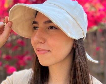 Large Wide Brim Baseball Cap Women Adjustable Ponytail Sun Hat For Women Pony Cap Summer Beach Foldable Hat Gift for her