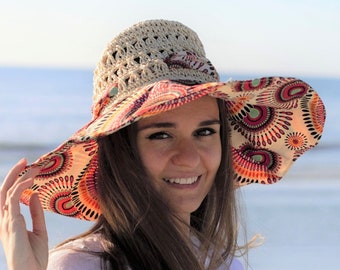 Chapeaux de soleil femme, chapeau de paille, chapeaux d'été femme, chapeau de plage femme chapeau pliable chapeau de soleil à bord de 5 pouces, accessoires de voyage de vacances Meilleur cadeau pour elle