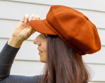 Womens Newsboy Hat Etsy