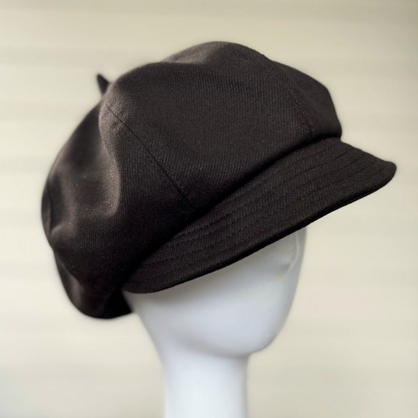 Oversized Newsboy Hat, Slouchy Newsboy Cap, Oversized Cotton Hat for Man Women, Handmade Newsboy Cap Hat, Vintage Retro Style, Best gift