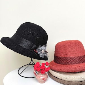 Summer Cotton Mesh Breathable Bucket Hat with UV Protection, Stylish Summer Hat, Gift for her Gift for Her