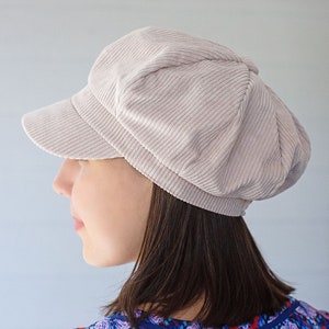 Summer Newsboy Cap Womens, Baker Boy Hat, Corduroy Newsboy Cap, Cotton Retro Hat, Octagonal Caps, Newsboy Style Hat, Womens Gift