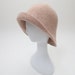 Winter Bucket Hat for Women, Women Hats for Fall and Winter, Cloche Hat Women's, Foldable Bucket, Gift for Her, Beige Felt Hat 