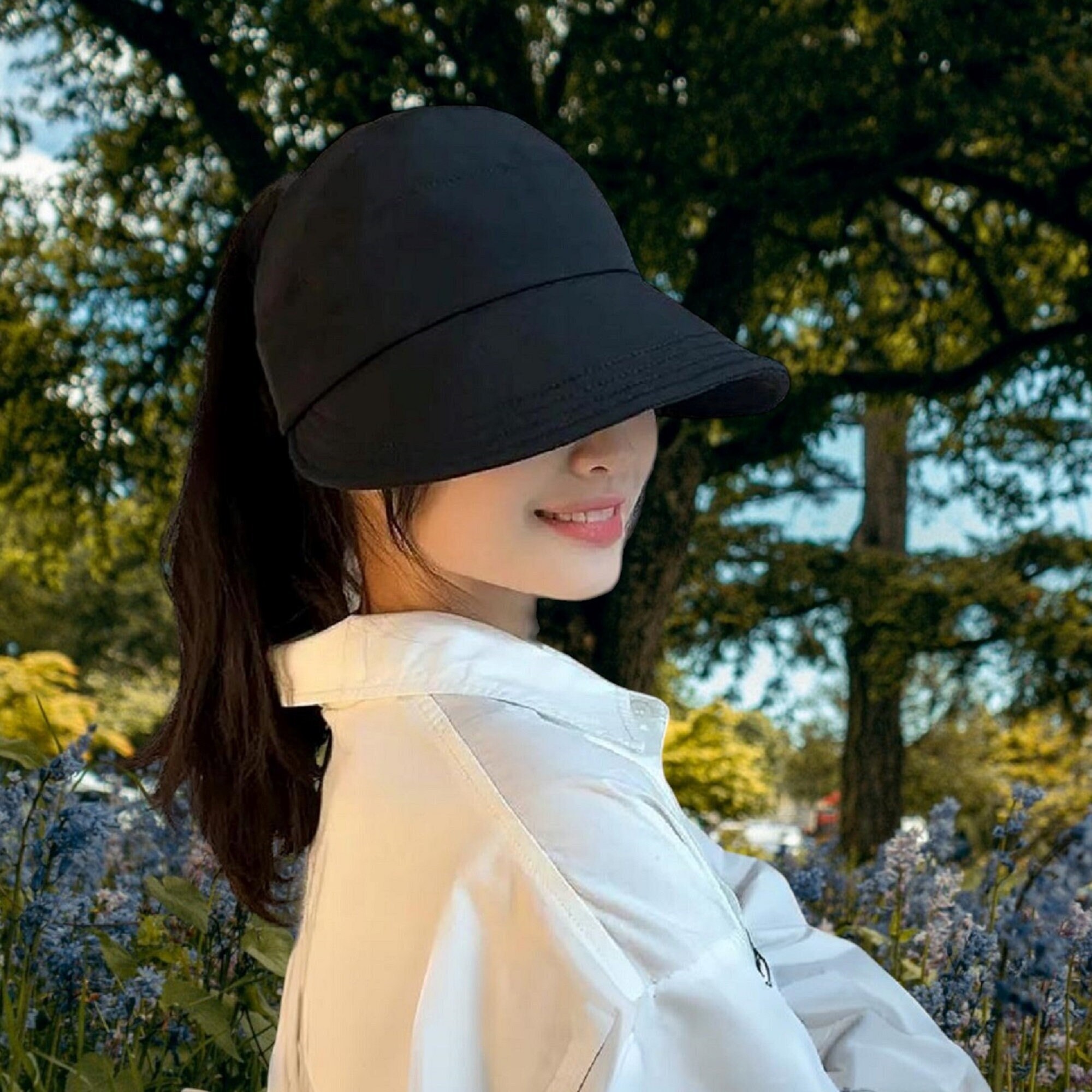 Women’s Cotton Bow Baseball Cap UV Sun Hat Travel Hiking Summer Accessories New Sun Hat Women main image 2