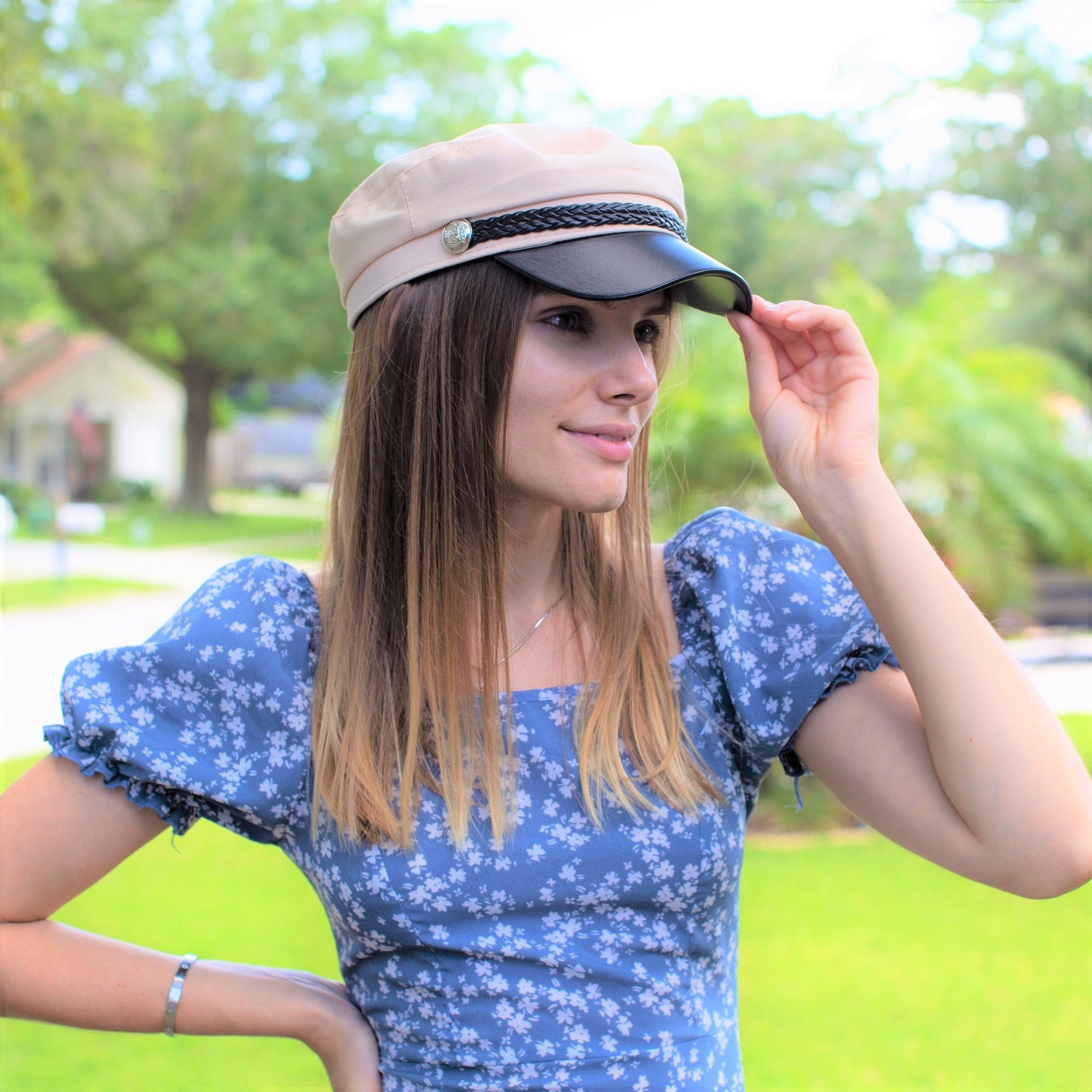 Newsboy Cap Women, Baker Boy Hat, Newsboy Hat With Leather 