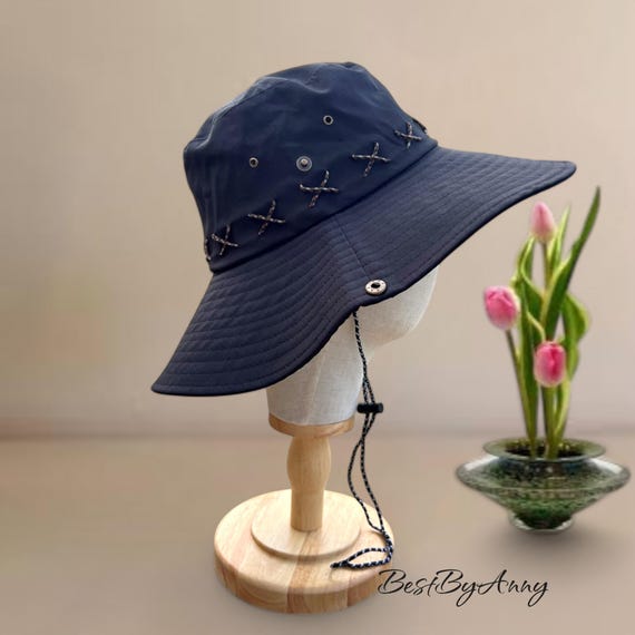 Wide Brim Bucket Hat Rain Hats for Women Cowgirl Hats Cowboy  display picture 1