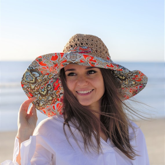 Summer Hats for Women, Womens Beach Hat, Straw Sun Hat, Packable Beach Hat, Garden Hat, 5 Wide Brim Sun Hat Women, Floppy Hat for Women