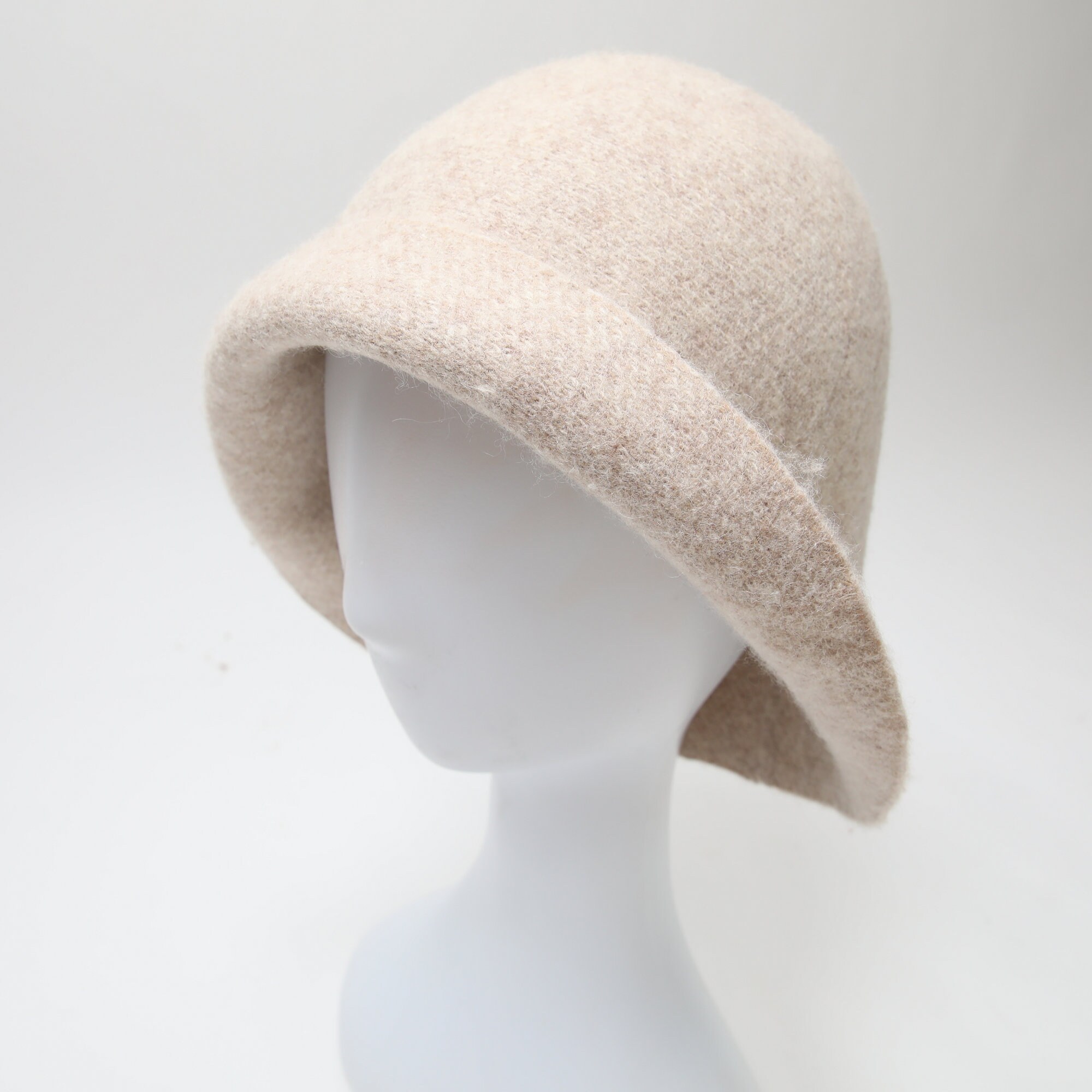 Chapeau Bob Femme En Laine - Bonnet Pêcheur D'hiver Tricoté, Doux Et Chaud, Taille Unique 56-58 Cm - 3