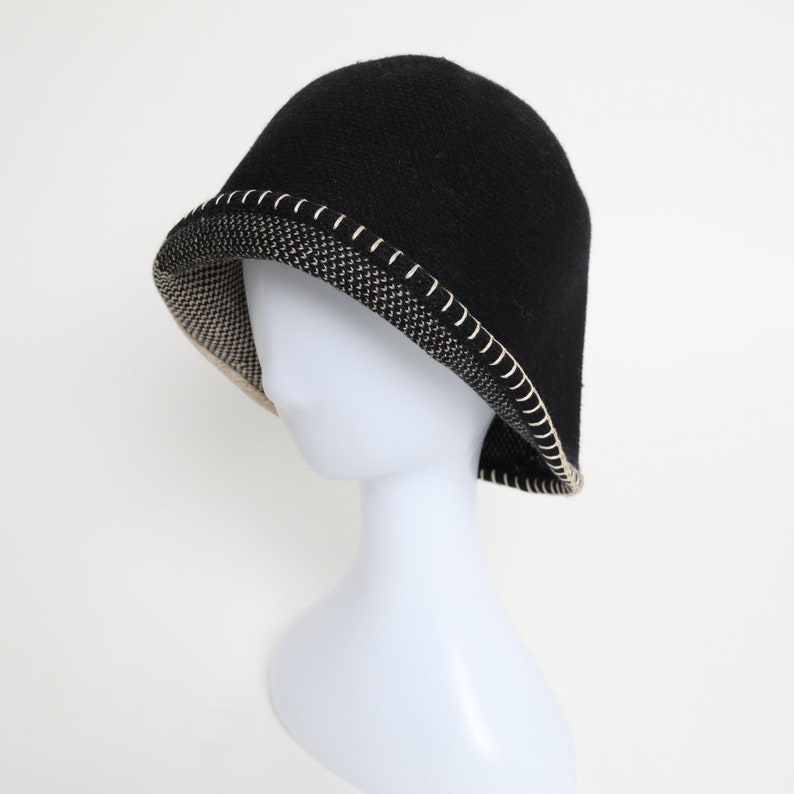 Women Hats for Fall and Spring Black Hat Women Winter Bucket - Etsy
