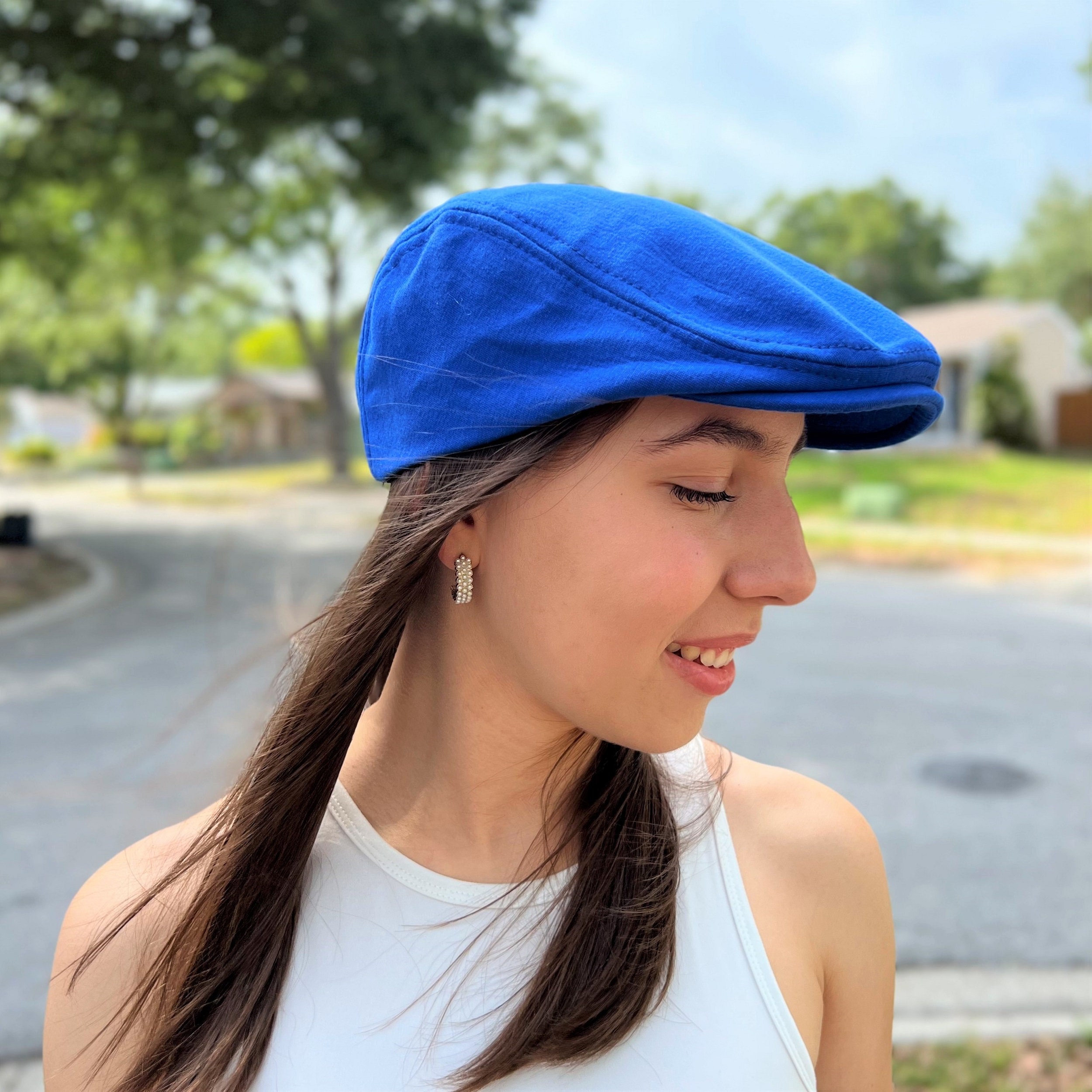 Amazon.com: XIXIDIAN Washed Cotton Newsboy Cap Peaky