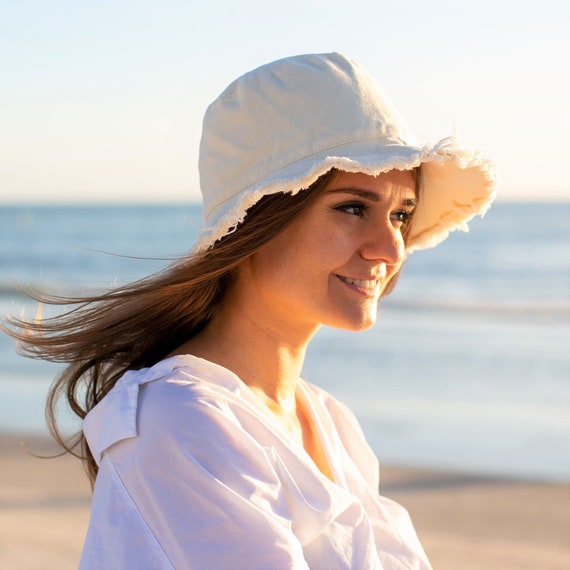 Summer Hats Woman Wide Brim Sun Hat Womens White Bucket Hat Women Floppy Sun Hat Sunhats Woman Beach Hat 100 Cotton Foldable Sun Hat Etsy