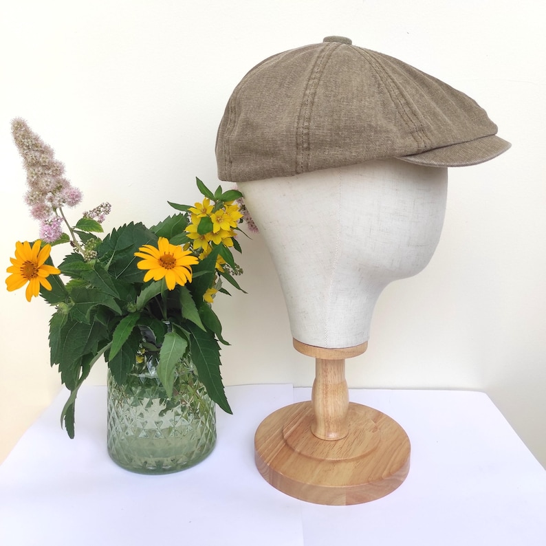Cotton Summer 8 Panel Newsboy Cap, Bakerboy Hat, Irish Flat Cap, Gatsby Hat, Ivy Hat, Lightweight Spring Summer Men Hat, One Size Fit All