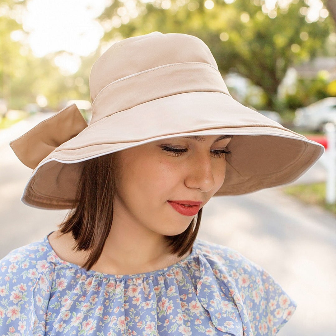 Cute Bucket Hat for Women, Bowknot Sun Hats for Girls Women