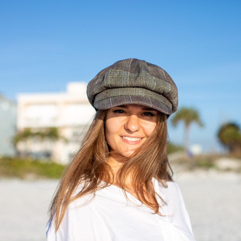 Summer Newsboy Cap Womens Baker Boy Hat Cotton Newsboy Cap Etsy