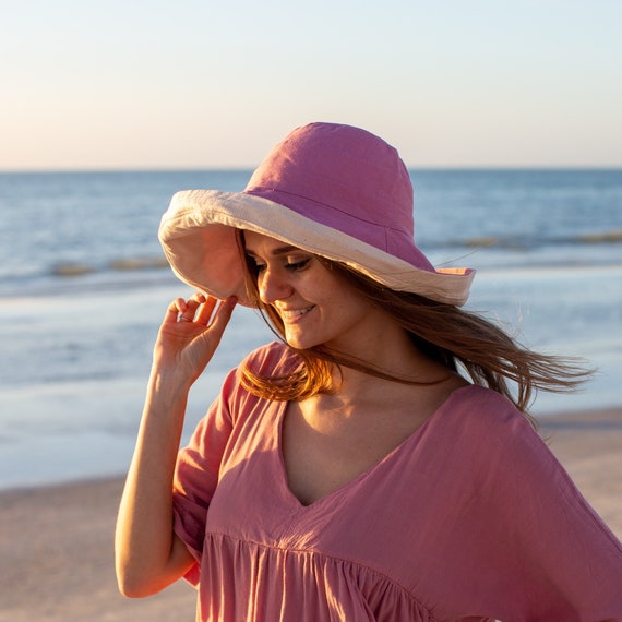 ROYAL MATRIX Women Straw Sun Hat Wide Brim UV Protection Beach Hat Summer Floppy Hat With Linen Bow Navy - View #10