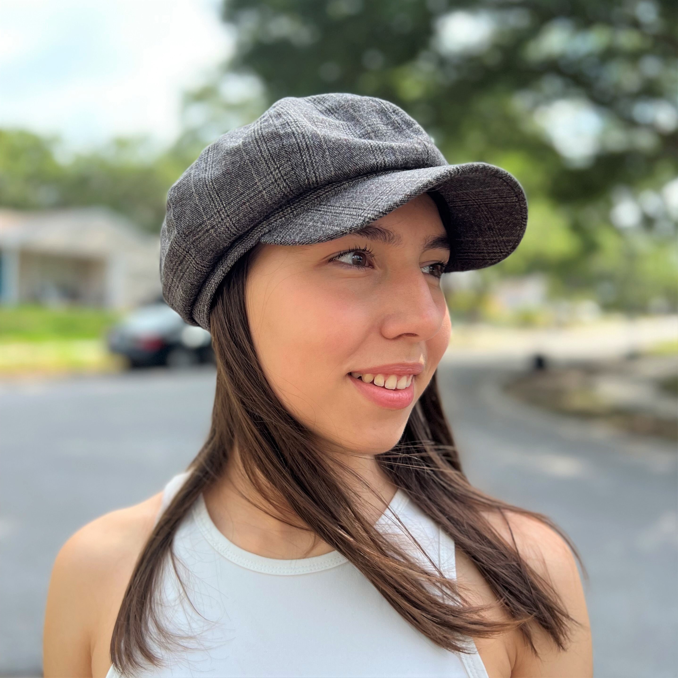Summer Newsboy Cap Womens, Baker Boy Hat, Cotton Newsboy Cap 