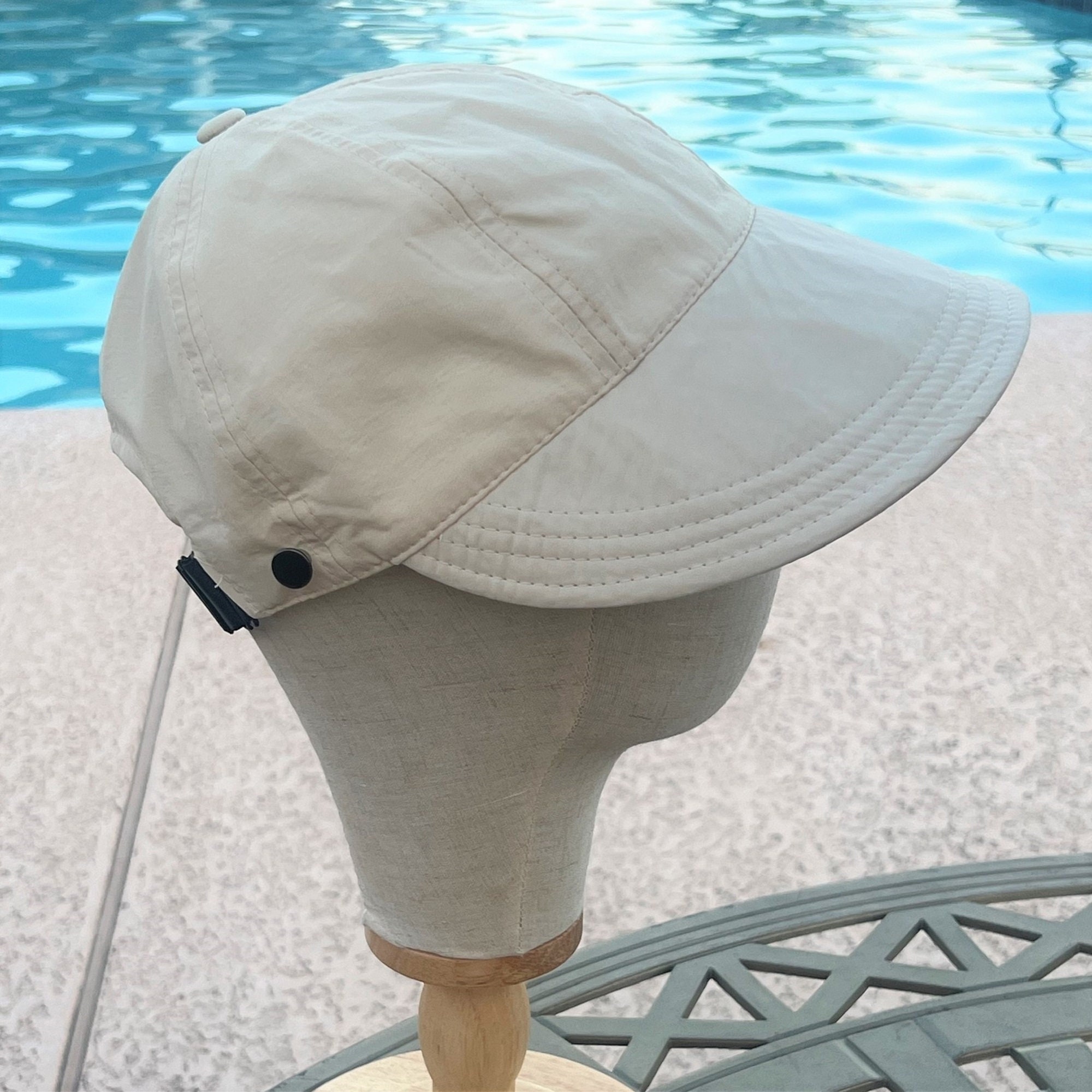Large Brim Sun Visor Hat UPF50+ UV Protection Cotton Beach Cap Wide Brim Sun Bucket Hat UPF50+ UV Protection Summer Beach  main image 3