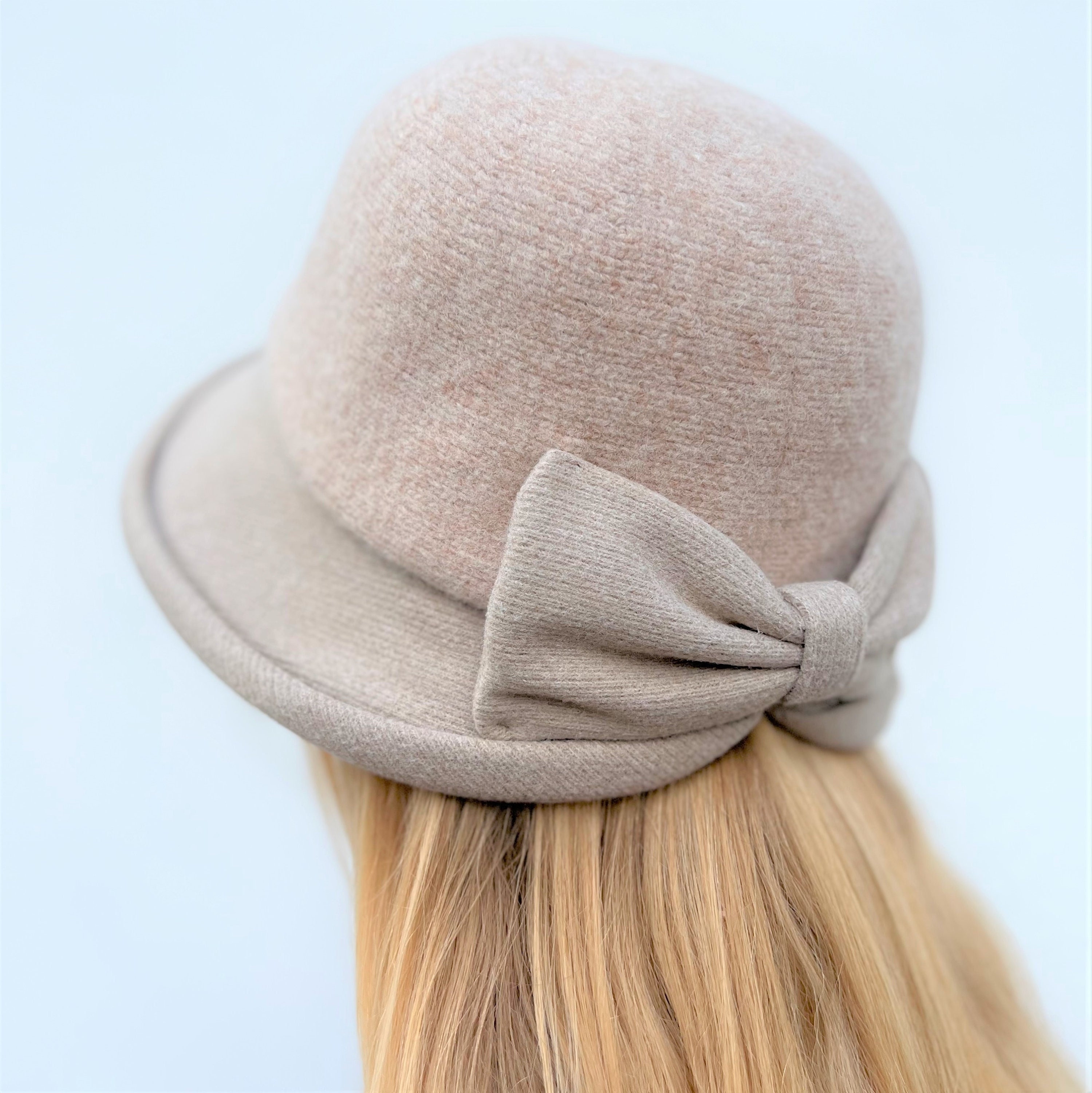 ハット Natural Lapia Cloche Hat Silvia (2 colors) Cloche Hat - Etsy