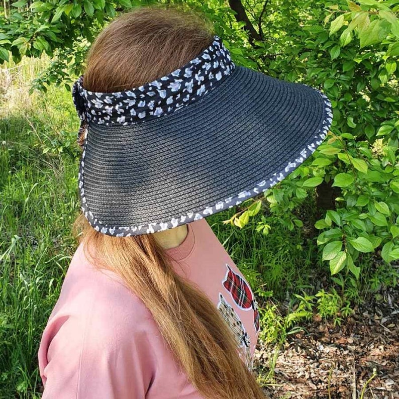 Sun Hat Women Visor Beach Garden Foldable Travel Straw Hat Etsy