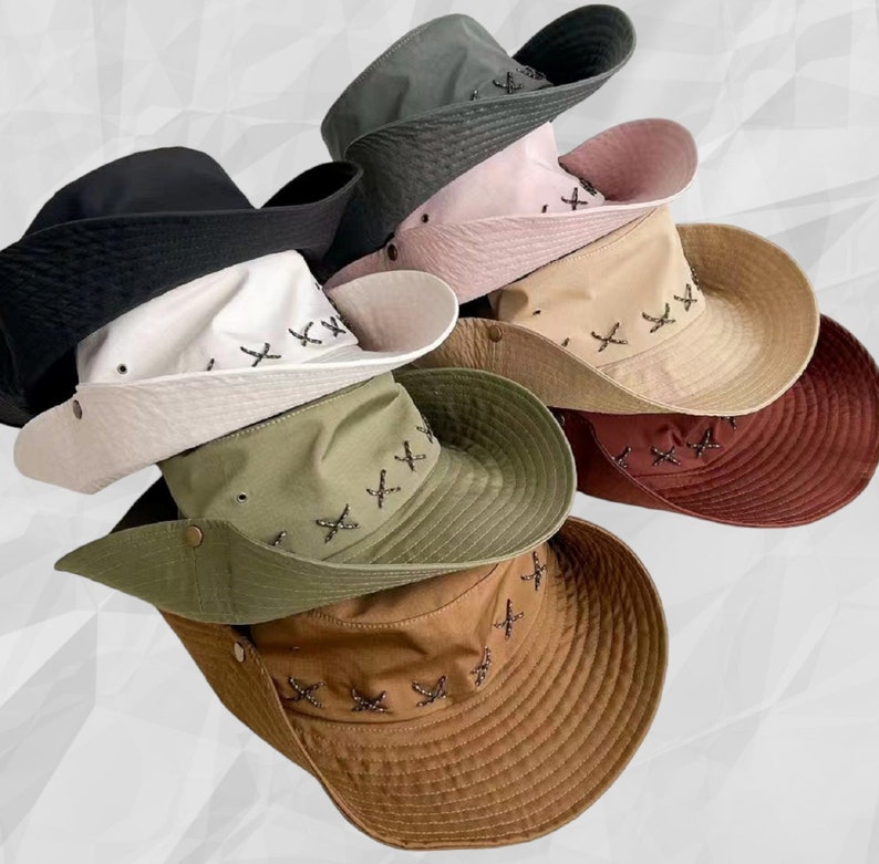 Waterproof Sun UPF 50+ Bucket Hat UV Protection Packable Wide Brimmed Boonie for Women Summer Lightweight Hiking Outdoor Cap Bild 10